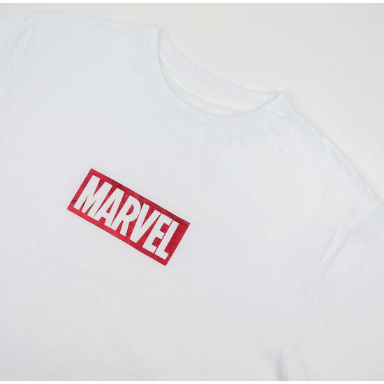 CAMISETA CORTA SINGLE JERSEY PUNTO MARVEL WHITE image 2