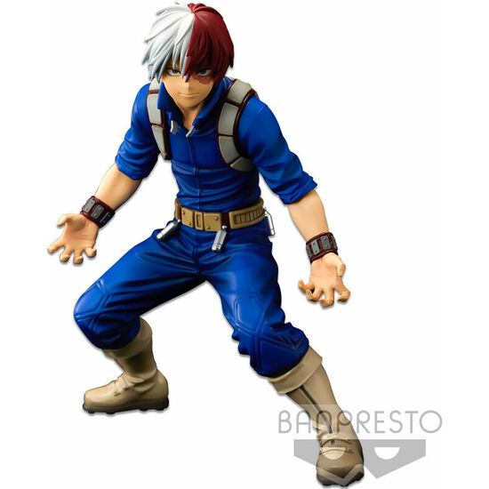 FIGURA THE SHOTO TODOROKI THE BRUSH BANPRESTO WORLD FIGURE COLOSSEUM SUPER MASTER STARS PIECE MY HERO ACADEMIA 21CM image 0