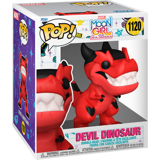 FIGURA POP MARVEL MOON GIRLD AND DEVIL DINOSAUR DEVIL DINOSAUR image 0