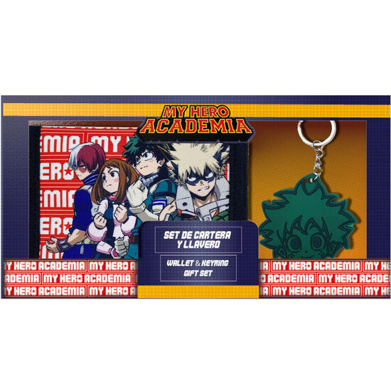SET CARTERA + LLAVERO MY HERO ACADEMIA image 1
