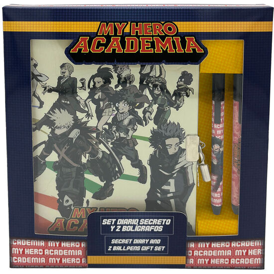 SET DIARIO + 2 BOLIGRAFOS MY HERO ACADEMIA image 1