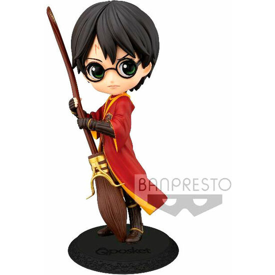 FIGURA HARRY QUIDDITCH HARRY POTTER Q POSKET A 14CM image 0