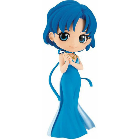 FIGURA PRINCESS MERCURY VER.A PRETTY GUARDIAN ETERNAL THE MOVIE SAILOR MOON Q POSKET 14CM image 0