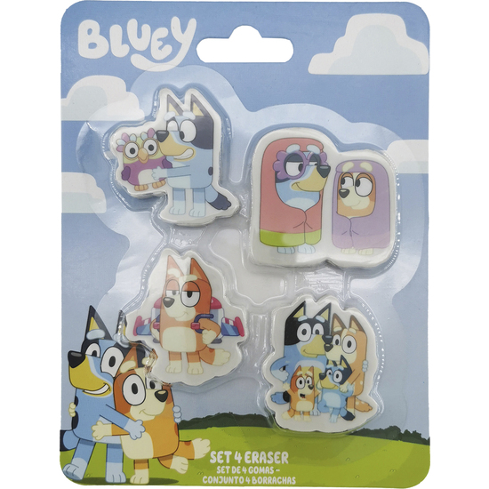 BLISTER 4 GOMAS BORRAR BLUEY image 1
