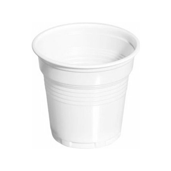 VASO PLASTICO BLANCO CAFE 100CC X100UNI. image 0