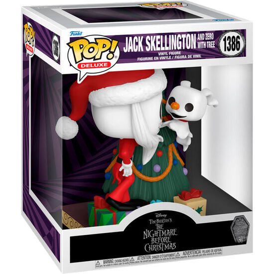 FIGURA POP DELUXE DISNEY PESADILLA ANTES DE NAVIDAD 30TH ANNIVERSARY JACK SKELLINGTON AND ZERO image 0