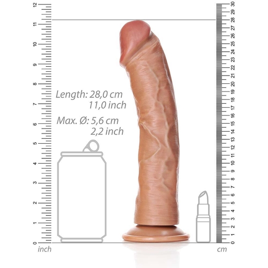 REALROCK - CURVED REALISTIC DILDO WITH SUCTION CUP - 10/ 25,5 CM image 2