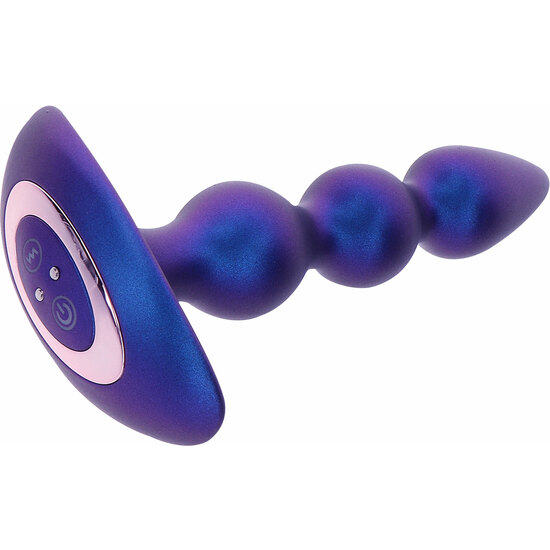 THE BOLD BEADED VIBR ANAL PLUG BLUE image 3