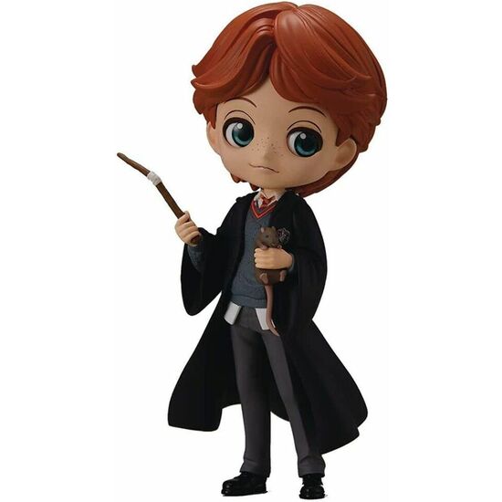 FIGURA RON WEASLEY WITH SCABBERS HARRY POTTER Q POSKET 14CM image 0