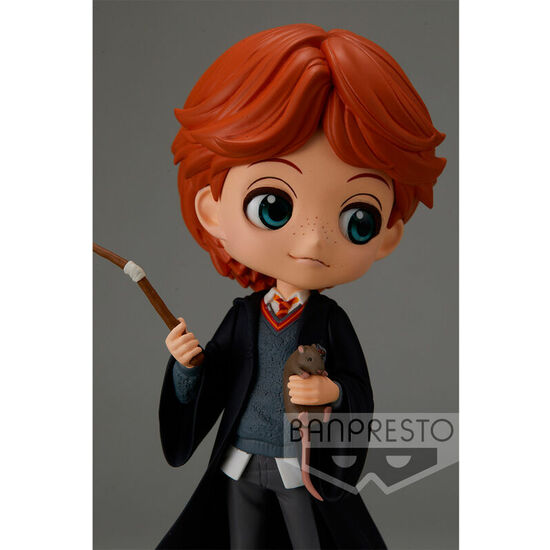 FIGURA RON WEASLEY WITH SCABBERS HARRY POTTER Q POSKET 14CM image 2