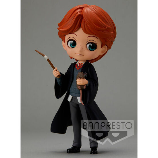 FIGURA RON WEASLEY WITH SCABBERS HARRY POTTER Q POSKET 14CM image 3