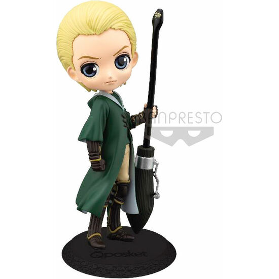 FIGURA DRACO MALFOY QUIDDITCH HARRY POTTER Q POSKET A 14CM image 0