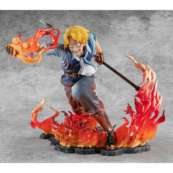 FIGURA SABO FIRE FIST INHERITANCE PORTRAIT OF PIRATES ONE PIECE 14CM image 0