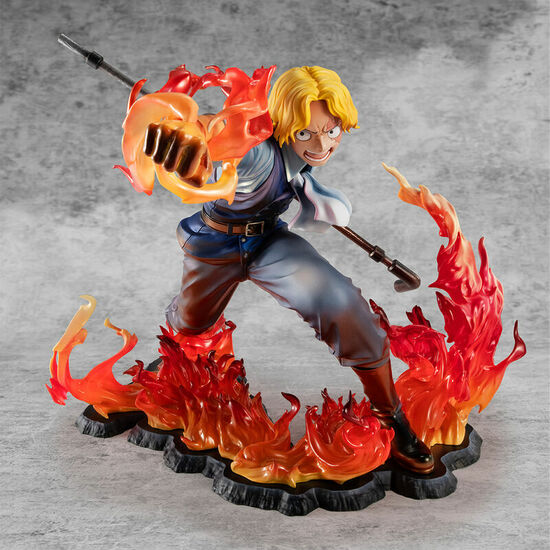 FIGURA SABO FIRE FIST INHERITANCE PORTRAIT OF PIRATES ONE PIECE 14CM image 3