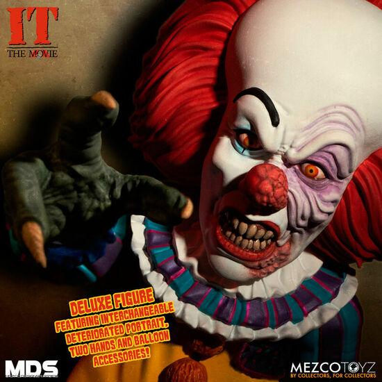 FIGURA MDS DELUXE PENNYWISE STEPHEN KING IT 1990 15CM image 1