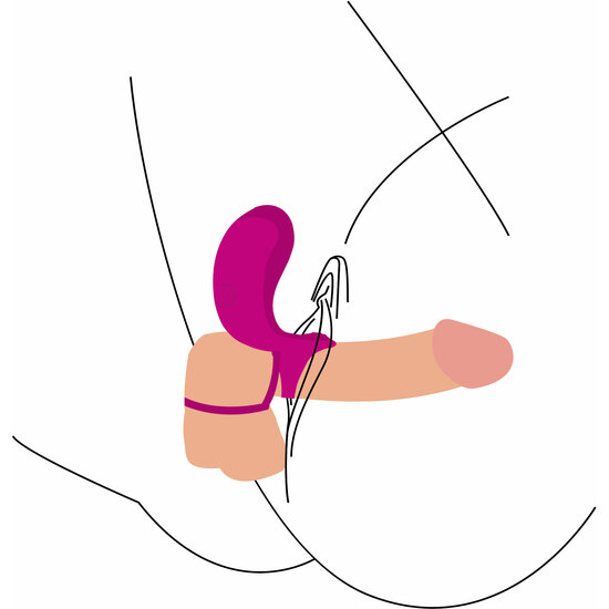 COUPLES STIMULATOR RING FUCSIA image 4