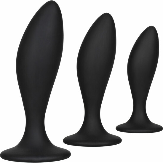 SILICONE ANAL CURVE KIT BLACK image 0