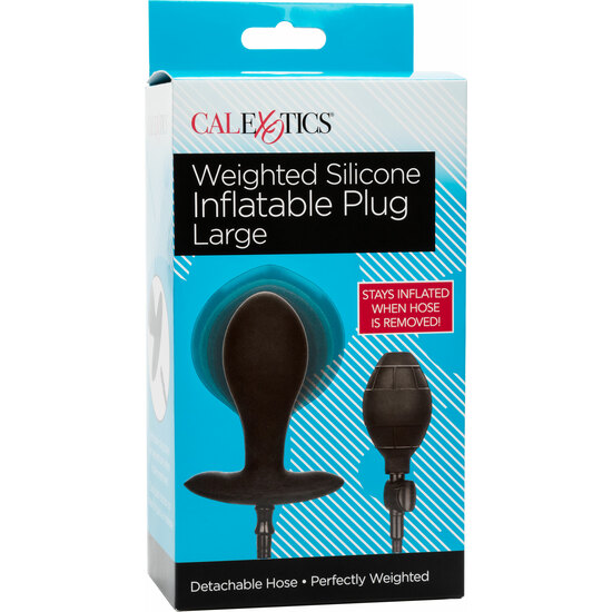 WEIGHTED INFLATABLE PLUG LARGE BLACK image 1