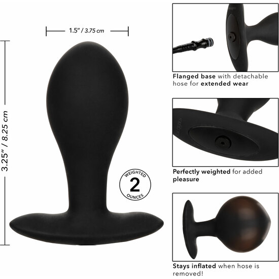WEIGHTED INFLATABLE PLUG LARGE BLACK image 3