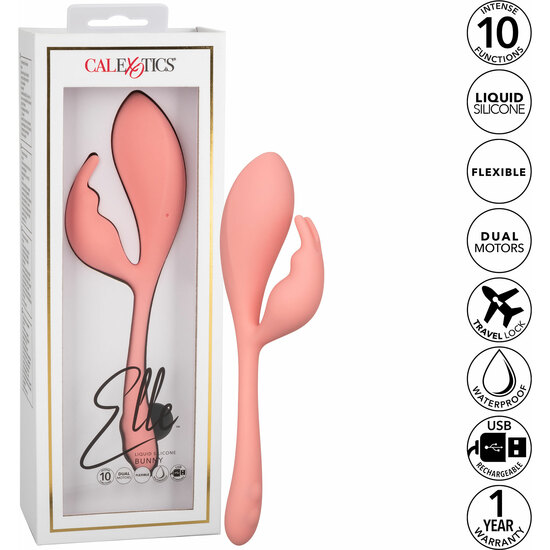 LIQUID SILICONE BUNNY - PINK image 1