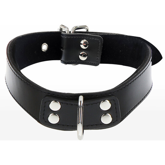 ELEGANT D-RING COLLAR BLACK image 2