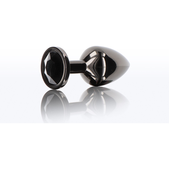 BUTT PLUG WITH DIAMOND JEWEL S - BLACK image 0