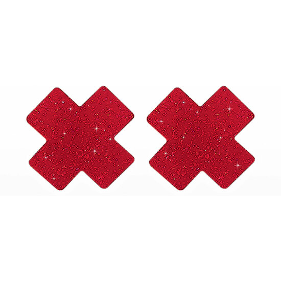 NIPPLE X COVERS - RED image 0