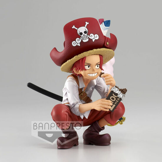 FIGURA SHANKS WANOKUNI SPECIAL THE GRANDLINE CHILDREN DXF ONE PIECE 9CM image 0