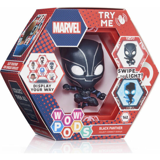 FIGURA LED WOW! POD BLACK PANTHER MARVEL image 0