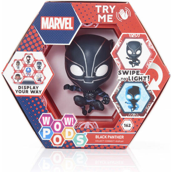 FIGURA LED WOW! POD BLACK PANTHER MARVEL image 1