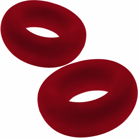 STIFFY 2-PACK BULGE COCKRINGS RED image 2