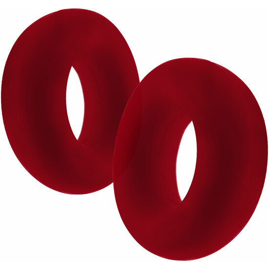 STIFFY 2-PACK BULGE COCKRINGS RED image 3