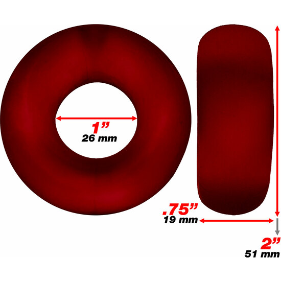 STIFFY 2-PACK BULGE COCKRINGS RED image 5