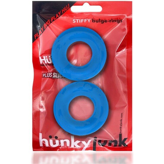 STIFFY 2-PACK BULGE COCKRINGS - BLUE image 1