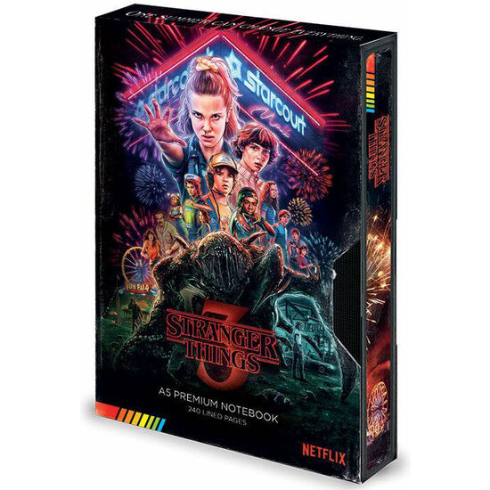 CUADERNO A5 PREMIUM VHS STRANGER THINGS image 0