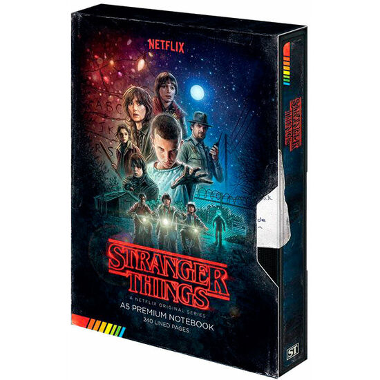 CUADERNO A5 PREMIUM VHS STRANGER THINGS image 0