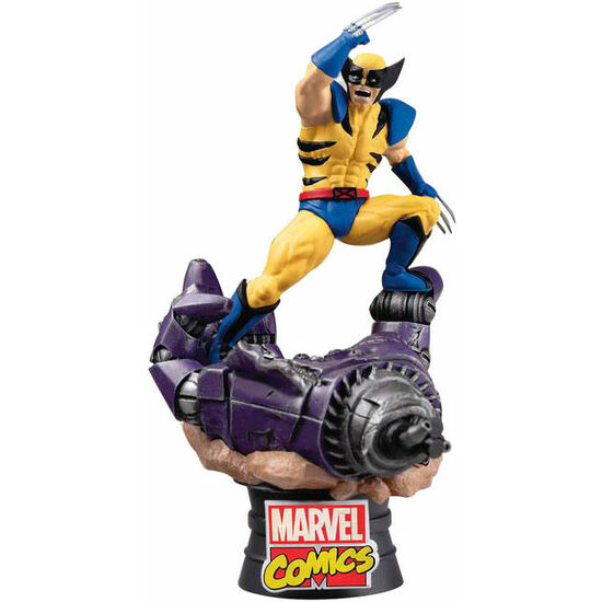 FIGURA DIORAMA LOBEZNO X-MEN MARVEL 16CM image 0