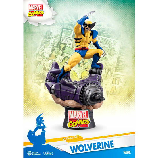 FIGURA DIORAMA LOBEZNO X-MEN MARVEL 16CM image 3