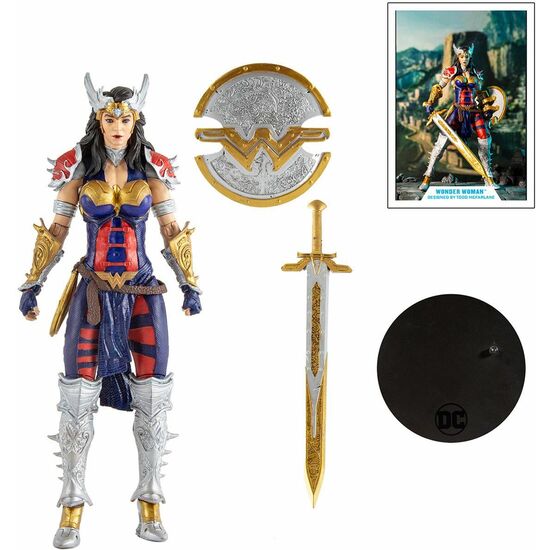 FIGURA WONDER WOMAN MULTIVERSE DC COMICS 18CM image 1