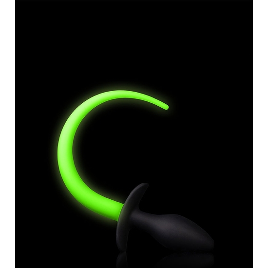 OUCH! - PUPPY TAIL PLUG - GLOW IN THE DARK image 0