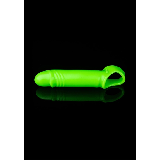 OUCH! - SMOOTH STRETCHY PENIS SLEEVE - GLOW IN THE DARK image 0