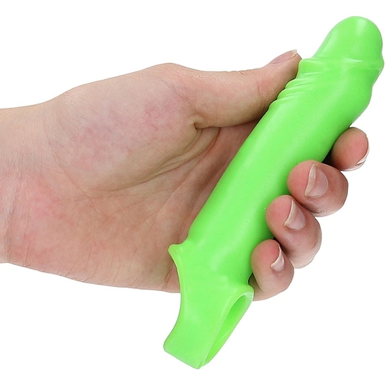 OUCH! - SMOOTH STRETCHY PENIS SLEEVE - GLOW IN THE DARK image 4