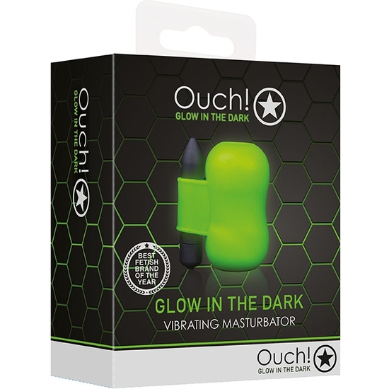 OUCH! - VIBRATING MASTURBATOR - GLOW IN THE DARK image 1