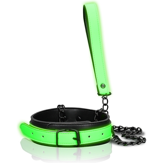 OUCH! - COLLAR AND LEASH - GLOW IN THE DARK image 3