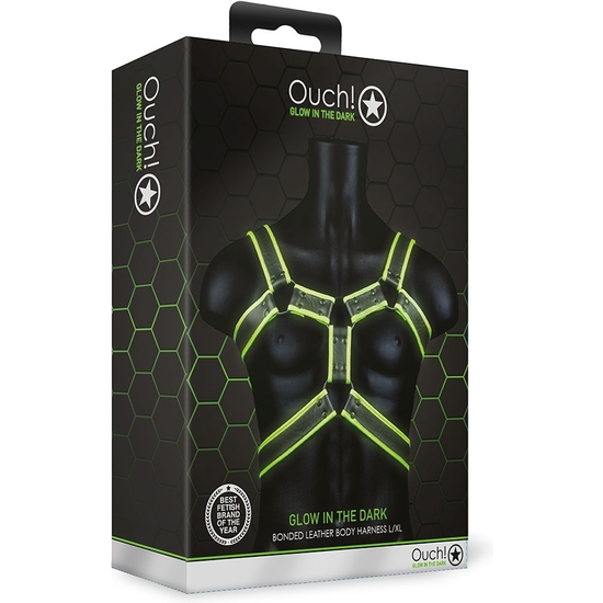 OUCH! - BODY HARNESS - GLOW IN THE DARK image 1