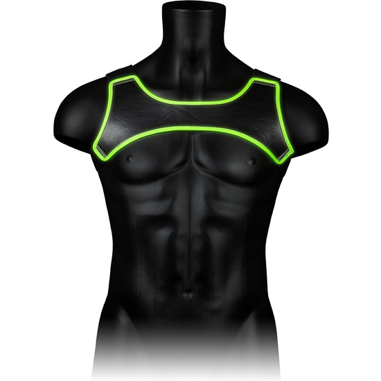 OUCH! - NEOPRENE HARNESS - GLOW IN THE DARK image 3