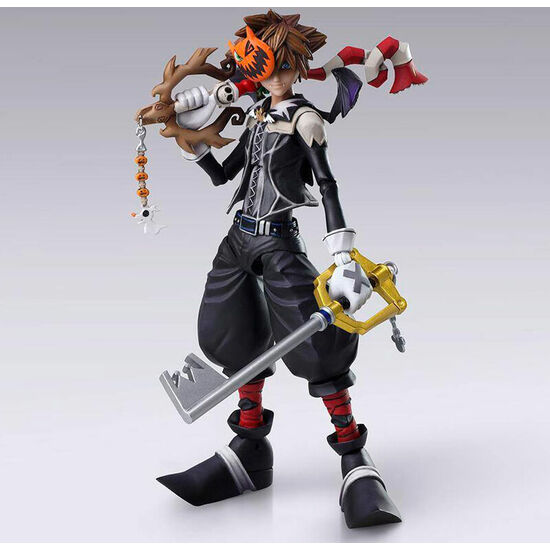 FIGURA SORA HALLOWEEN TOWN VER. KINGDOM HEARTS II BRING ARTS DISNEY 15CM image 0