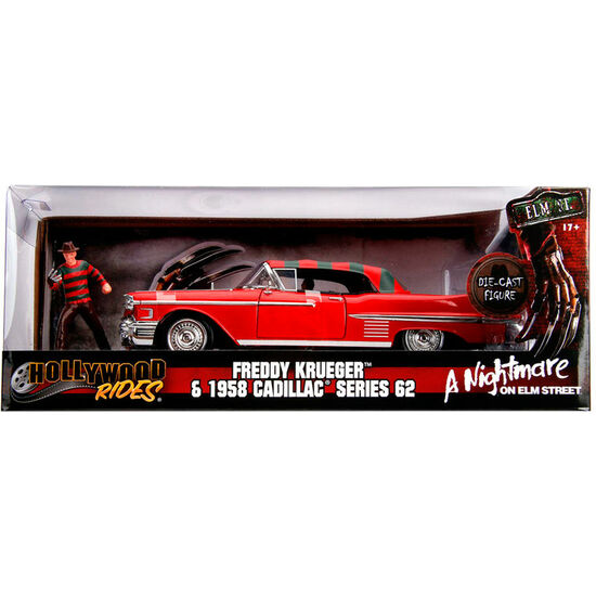 SET FIGURA + COCHE METAL CADILLAC SERIES 62 1958 PESADILLA EN ELM STREET image 4