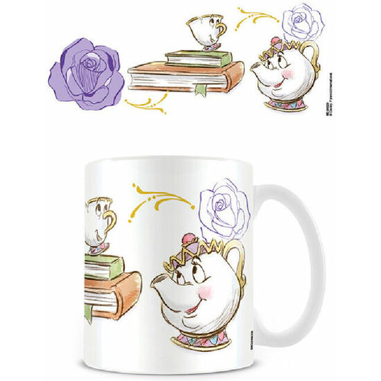 TAZA CHIP Y MRS POTTS LA BELLA Y LA BESTIA DISNEY 315ML image 0