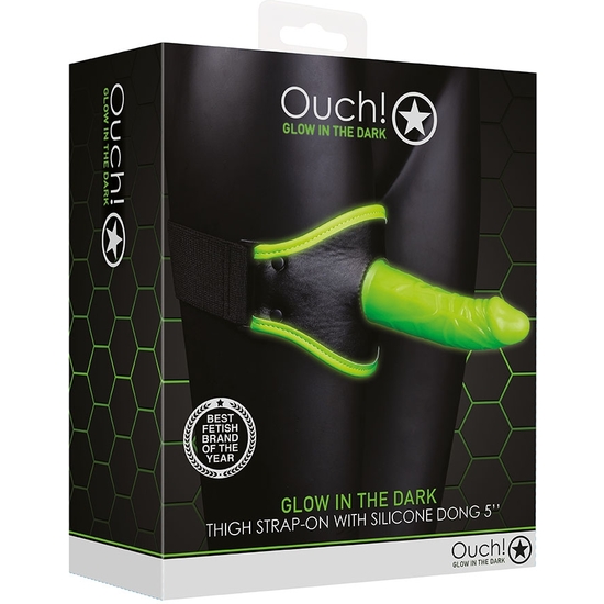 OUCH! - THIGH STRAP-ON - GLOW IN THE DARK image 1